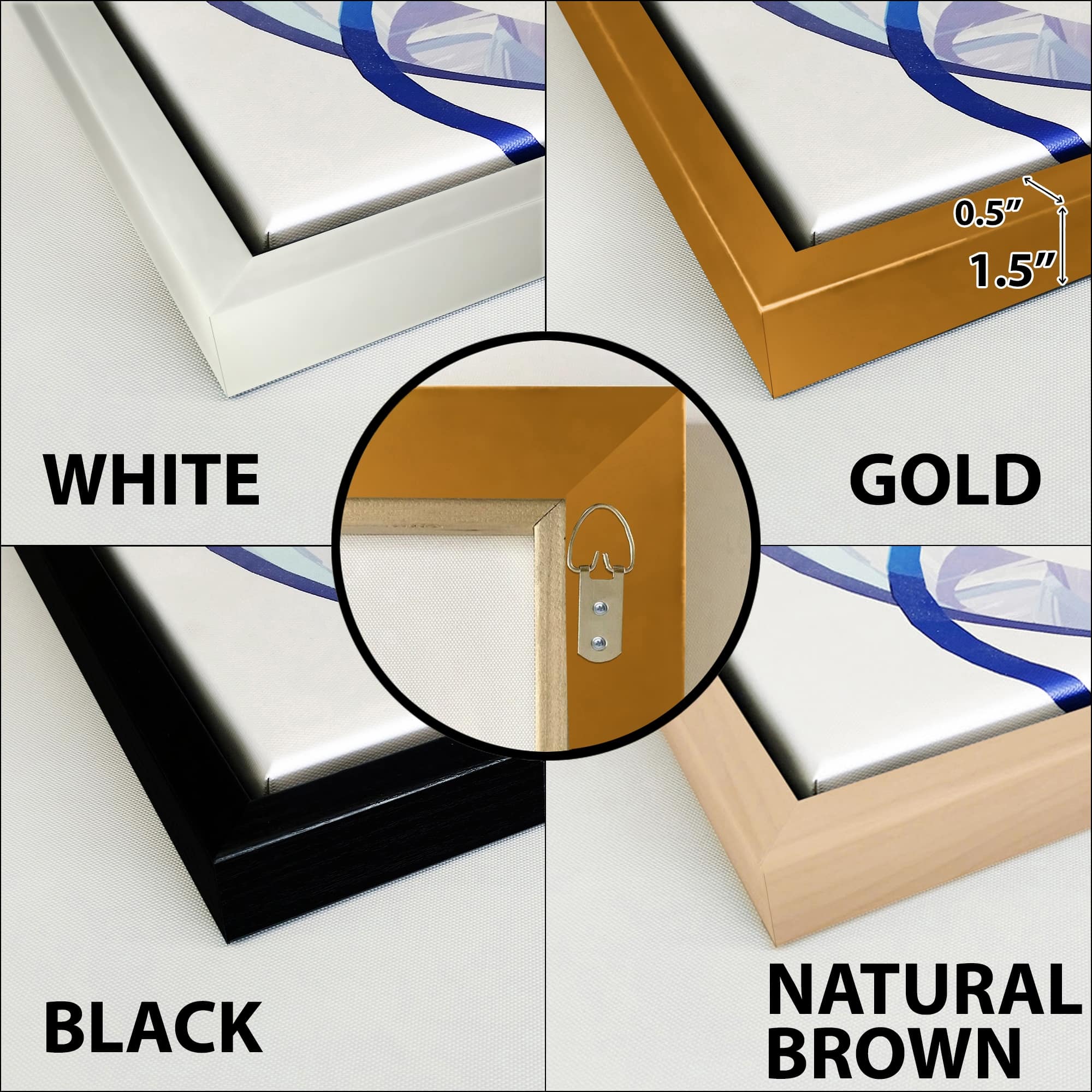 Designart "Avant Garde Model In Gold And Retro Blue III" Fashion Woman